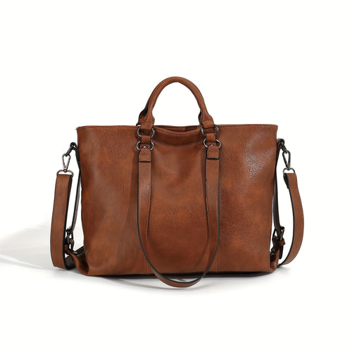 Women's Faux Leather Tote Bag