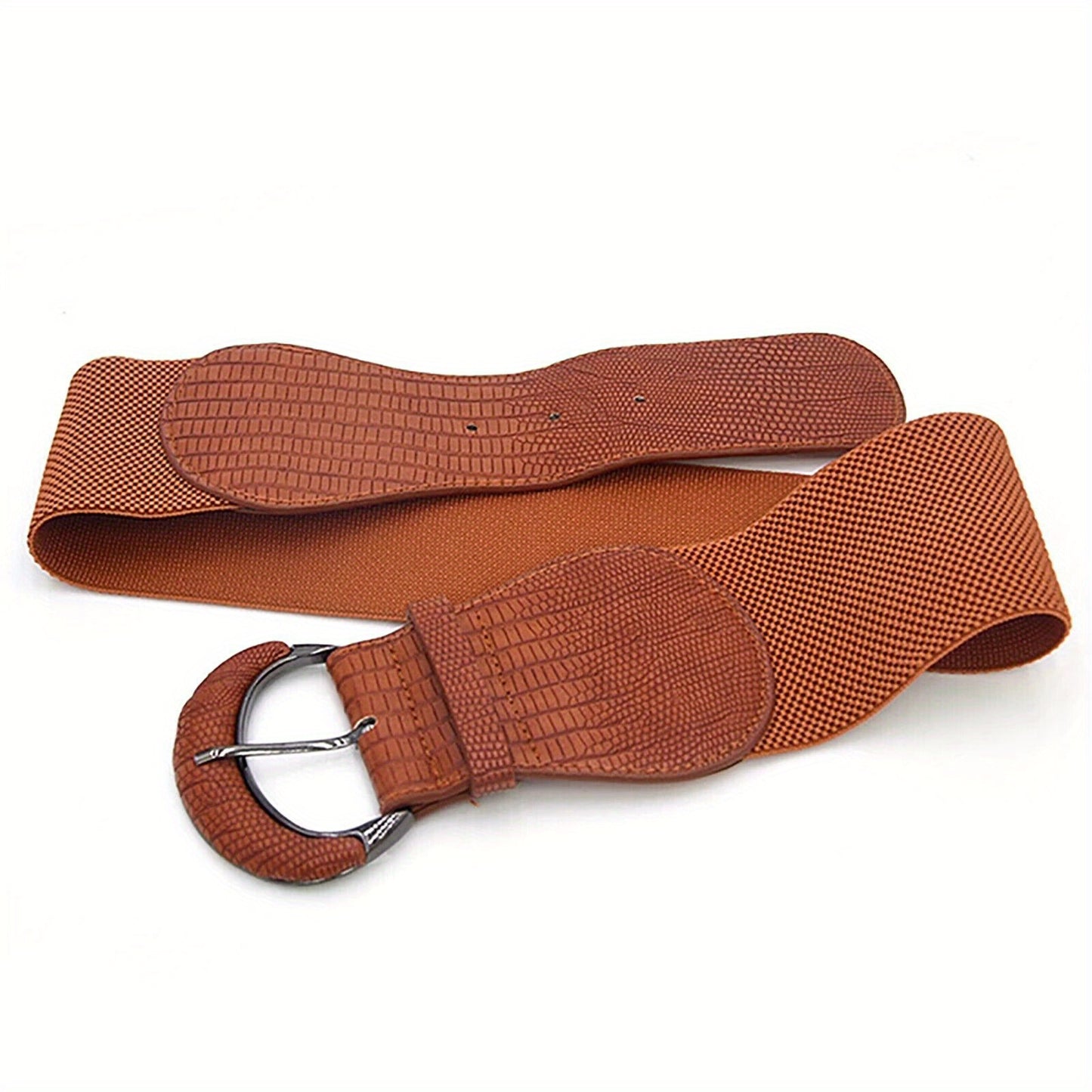 Wide Women’s Elastic Waist Belt