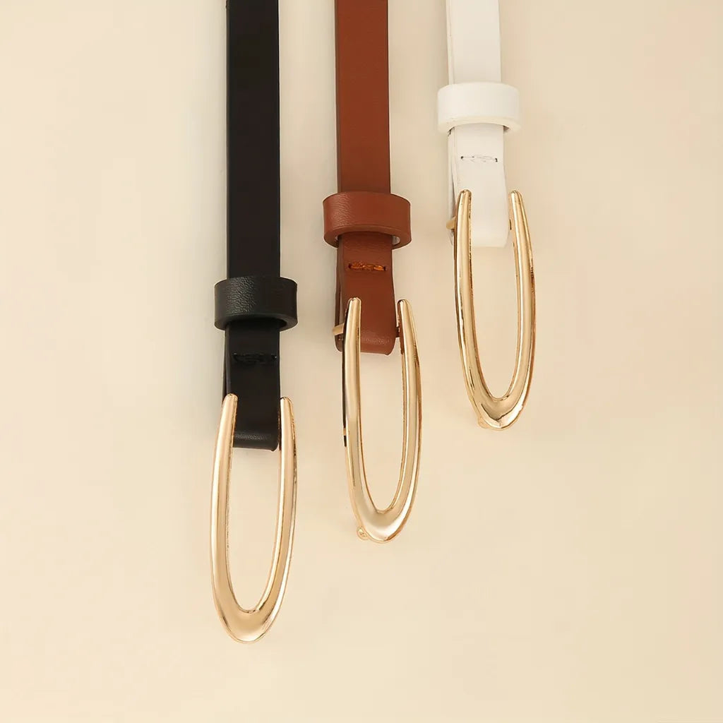3-Piece Women’s Slim Belt Set