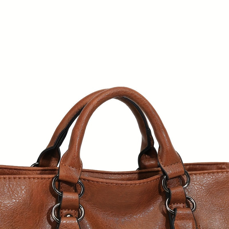Women's Faux Leather Tote Bag