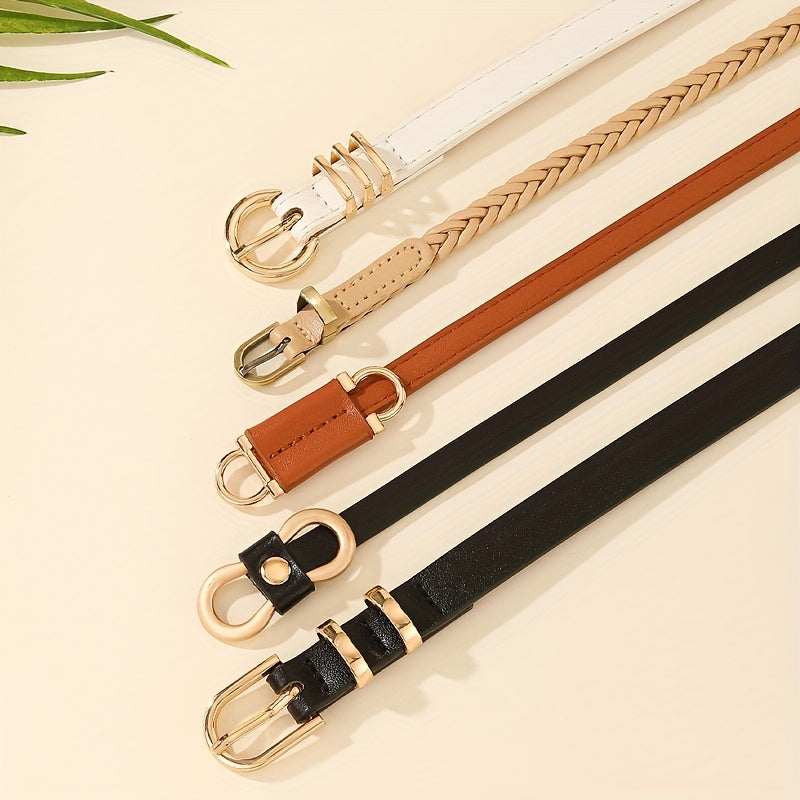 Slim Elegance Women's Belt Set (5 Pieces)