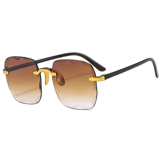 Elegance Lux Women's Rimless Sunglasses