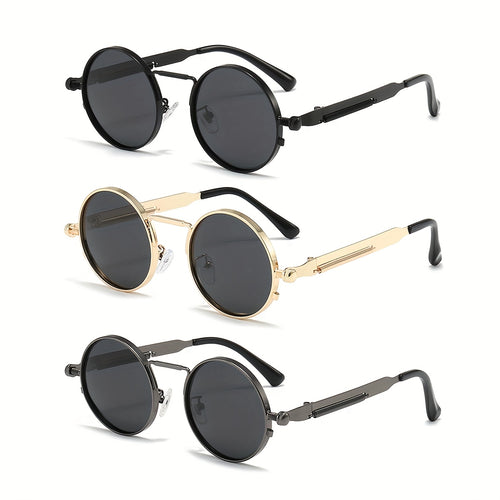 Retro Round Sunglasses - 3PCs