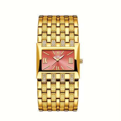 YaLaLuSi 1124 Unisex Watch (Quartz &amp; Gold Luxury)