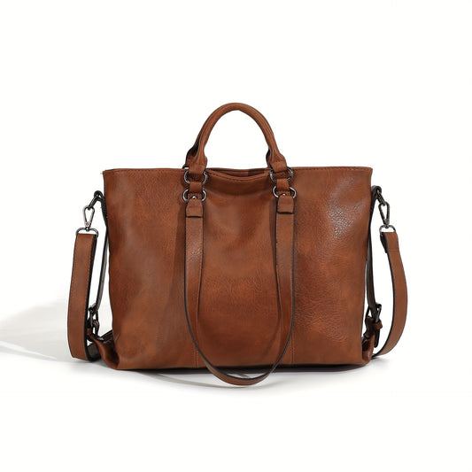 Women's Faux Leather Tote Bag