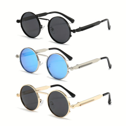 Retro Round Sunglasses - 3PCs
