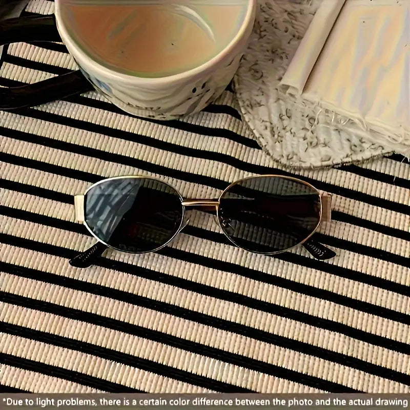 Oval Fashion Glasses - 2PCs