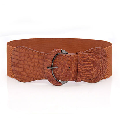Wide Women’s Elastic Waist Belt