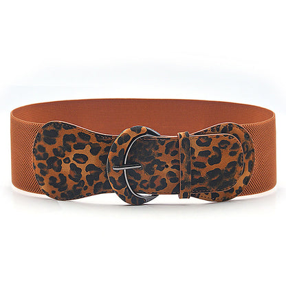 Wide Women’s Elastic Waist Belt