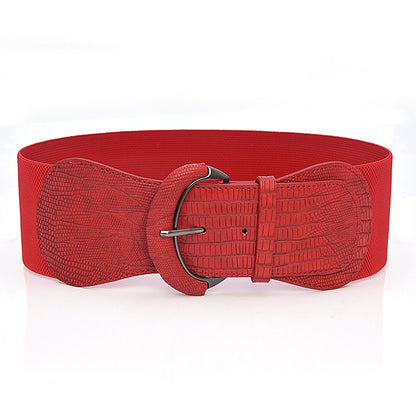 Wide Women’s Elastic Waist Belt