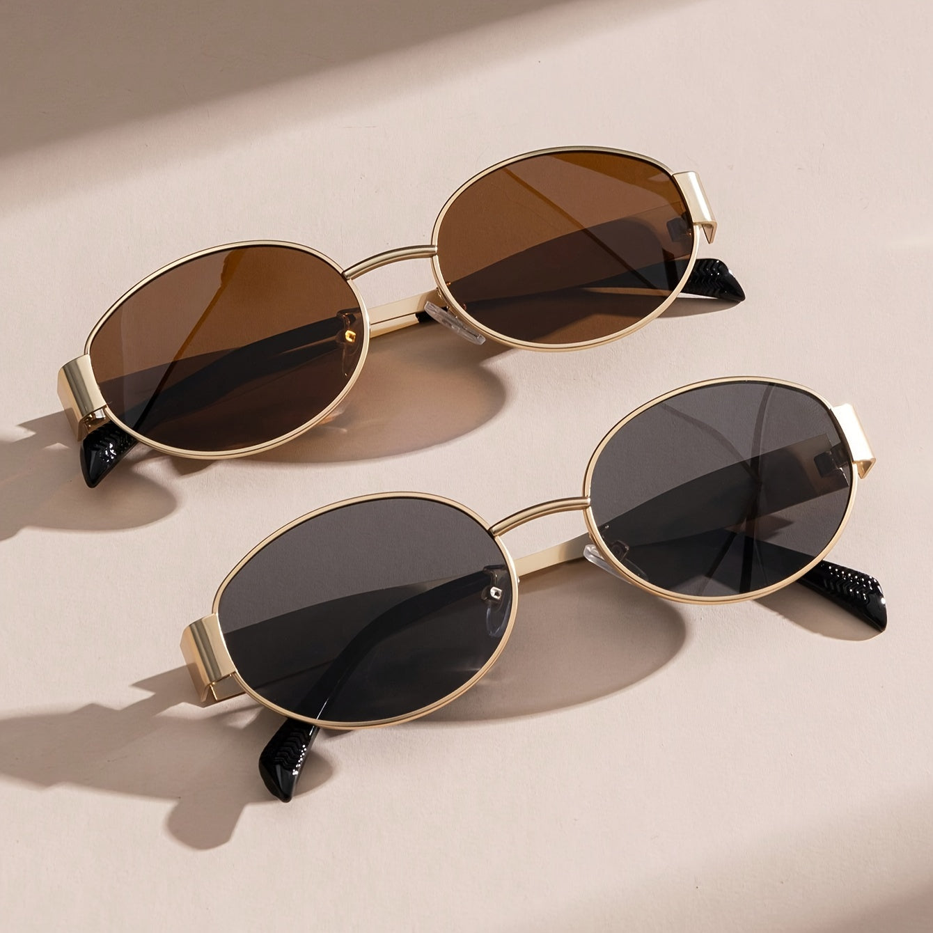 Oval Fashion Glasses - 2PCs