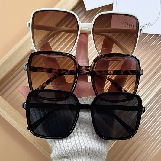 Modern Square Frame Sunglasses - 3PCs
