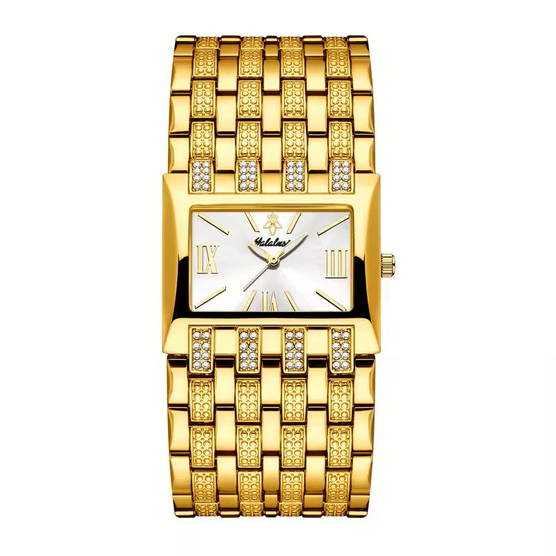 YaLaLuSi 1124 Unisex Watch (Quartz &amp; Gold Luxury)