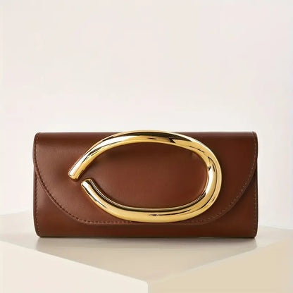 Luxury Clutch Bag with Magnetic Closure and Removable Strap