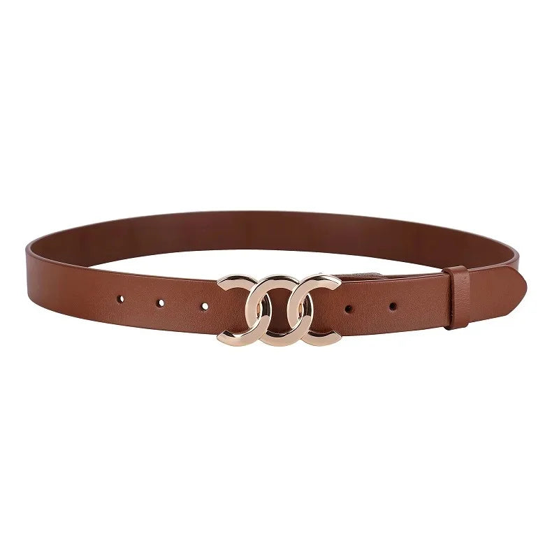 Women’s Belt 2.8 cm (Split Leather &amp; Retro Decorative)