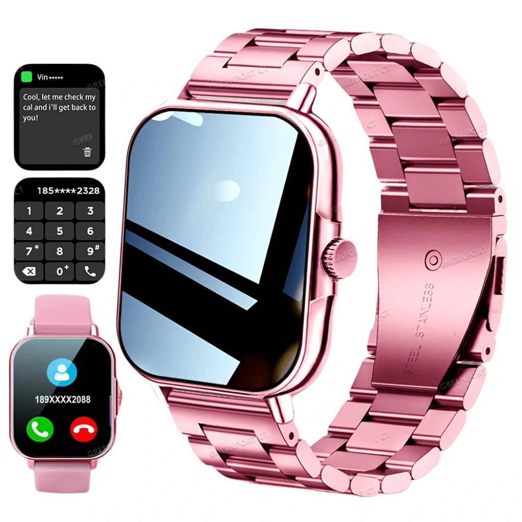 Smartwatch with Stainless Steel Strap