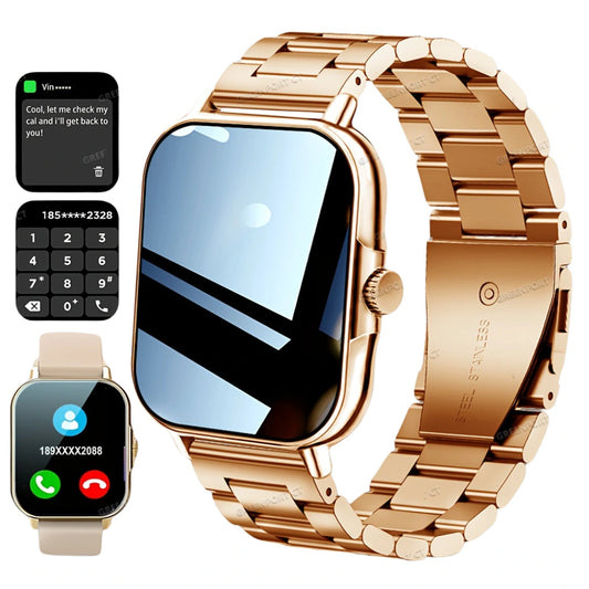 Smartwatch with Stainless Steel Strap
