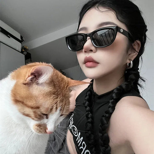 New G1m Sunglasses Vintage Cat Eye Style Uv Protection Fashionable Trendy Women's Sunglasses Unique Men's Eyewear