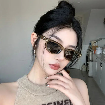 New G1m Sunglasses Vintage Cat Eye Style Uv Protection Fashionable Trendy Women's Sunglasses Unique Men's Eyewear