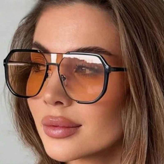Visionair pilot-style sunglasses in Black Champagne