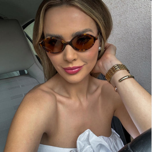 Oval Havana Sunglasses