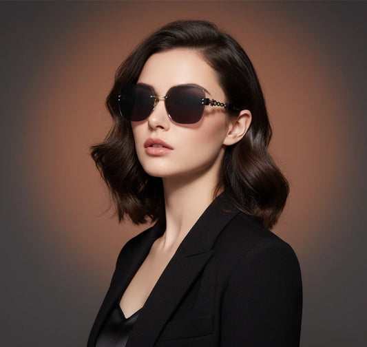 Vintage Hexagonal Metal Sunglasses
