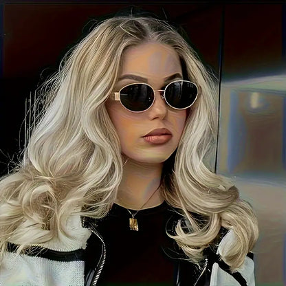 Oval Fashion Glasses - 2PCs