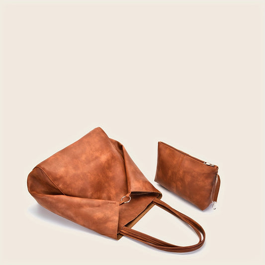 Large Tote Bag with Pouch