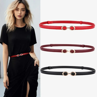 Women’s Skinny Belt 1 cm (Adjustable &amp; Elegant)