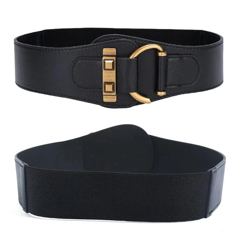 Women’s Wide Belt 8.5 cm (Elastic &amp; Versatile)