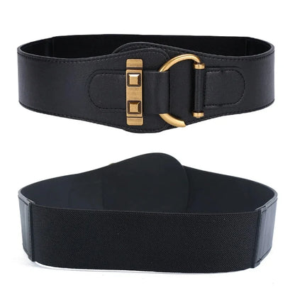 Women’s Wide Belt 8.5 cm (Elastic &amp; Versatile)