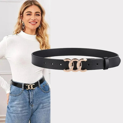 Women’s Belt 2.8 cm (Split Leather &amp; Retro Decorative)