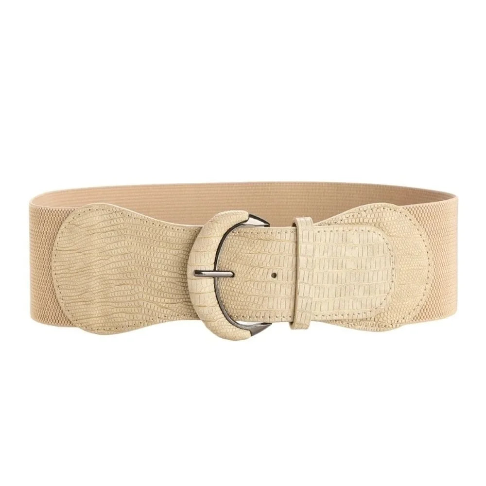 Women’s Wide Belt 7.5 cm (Elastic &amp; Elegant)